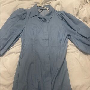 Showpo Powder Blue Shirt Dress